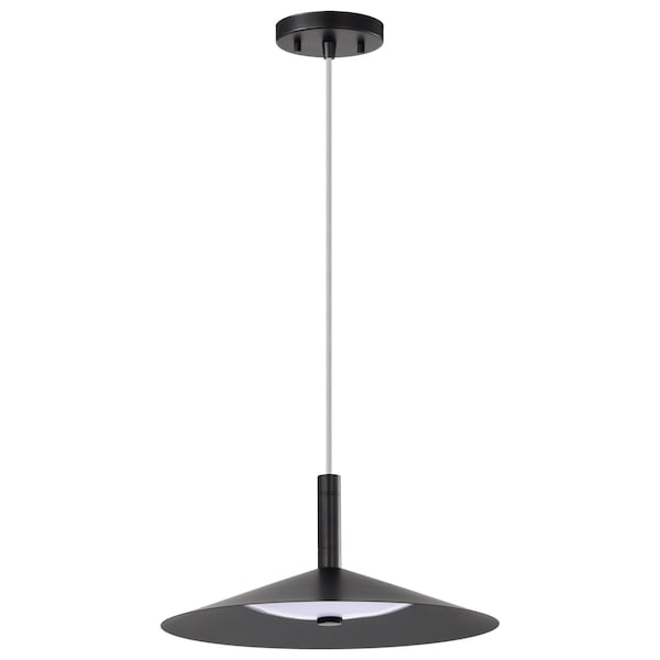 Nuvo Corrine, 14 Inch LED Pendant, Matte Black, 3K/4K/5K CCT Selectable 62/2072 - main